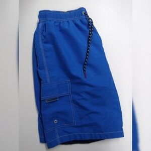 Tommy Hilfiger blue drawstring waist swim shorts